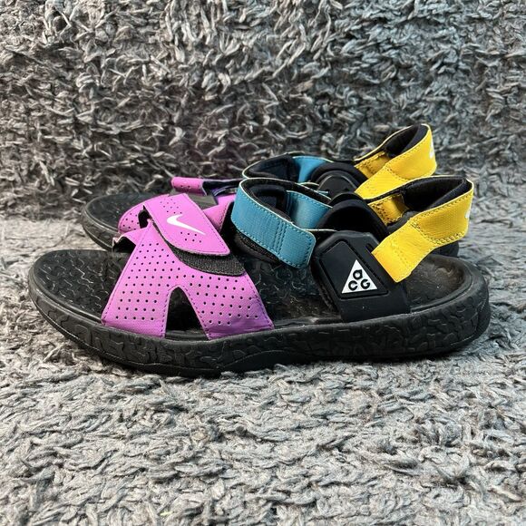 Mens Nike ACG Air Deschutz Sandals Black Purple Size 10 main image 4